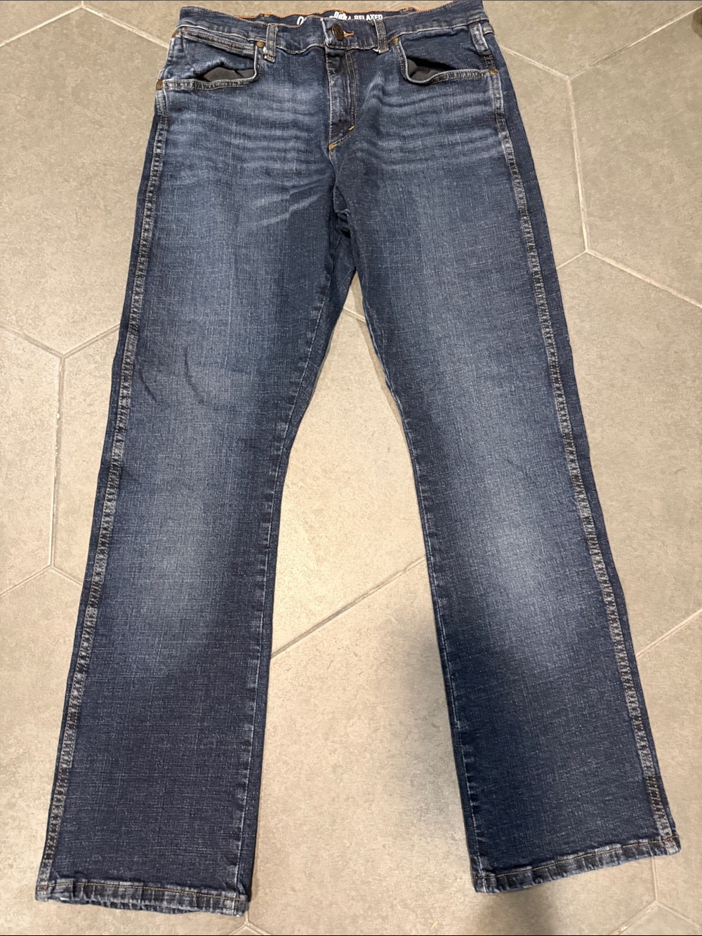 Men’s bootcut Jeans in Dark Indigo Blue
